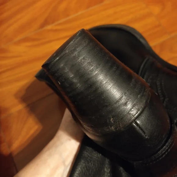 Prada Zipper Leather Boots Black 36